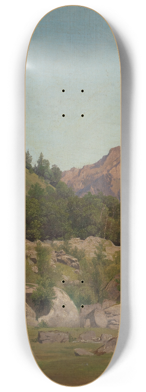 Johann Wilhelm Schirmer - Schweizer Gebirgslandschaft 8.25 inch art skate deck