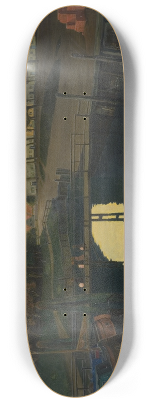 Johan Rohde - Summer night at Tnning 8.25 inch art skate deck