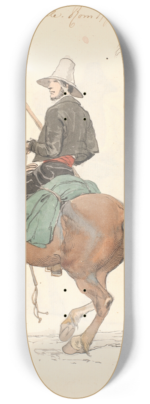 Johan Thomas Lundbye - Campagnole til hest 8.25 inch art skate deck