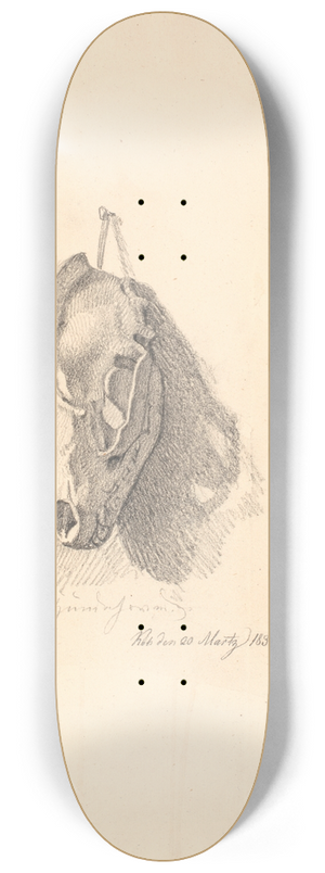 Johan Thomas Lundbye - Hundekranium 8.25 inch art skate deck