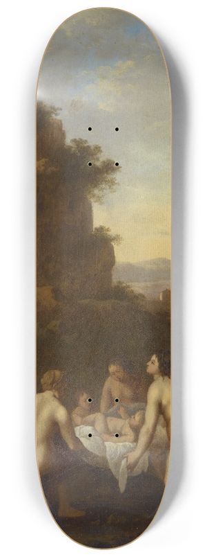 Johan Van Haensbergen - The Finding of Moses 8.25 inch art skate deck