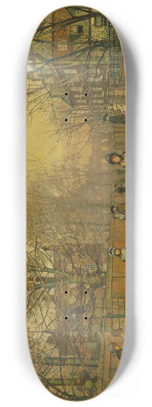 John Atkinson Grimshaw - A Salutation 8.25 inch art skate deck