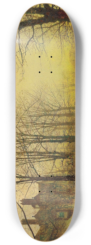 John Atkinson Grimshaw - Autumn Glory 8.25 inch art skate deck