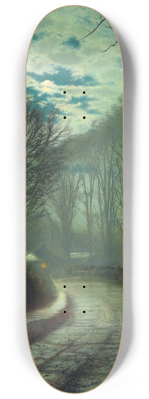 John Atkinson Grimshaw - Nearing home 8.25 inch art skate deck