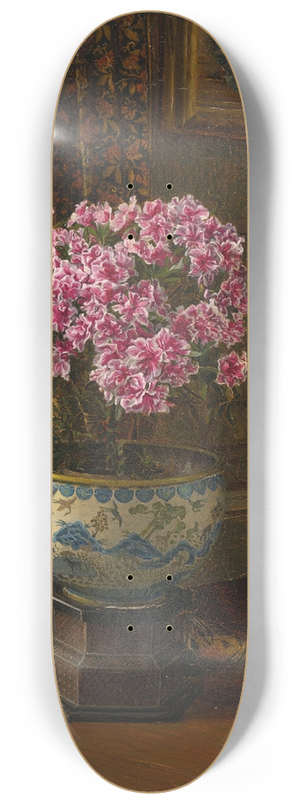 Jessica Hayllar - A Double Pink Azalea 8.25 inch art skate deck