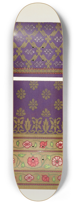 John Charles Robinson - Indian Silk and Gold Tissues 8.25 inch art skate deck