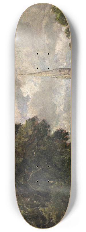 John Constable - Salisbury Cathedral from Lower Marsh Close 8.25 inch art skate deck