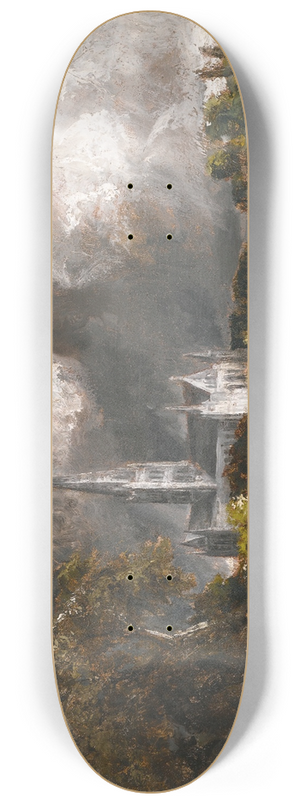 John Constable - Salisbury Cathedral From The Meadows 8.25 inch art skate deck