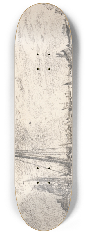 John Constable - Shipping on the Thames 8.25 inch art skate deck