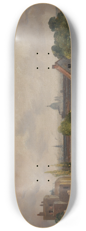 John Constable - Sir Richard Steeles Cottage, Hampstead 8.25 inch art skate deck