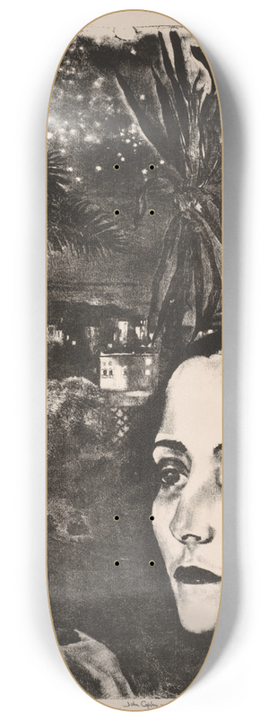 John Copley - Starry Night, Alassio 8.25 inch art skate deck