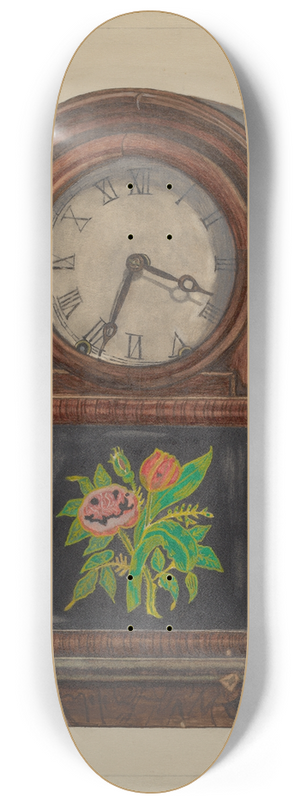 John Cutting - Mantle Clock 8.25 inch art skate deck
