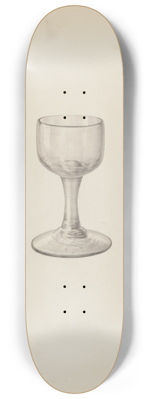 John Dana - Wine Glass 8.25 inch art skate deck