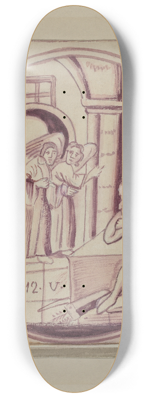 John Dixon - Fireplace Tile 8.25 inch art skate deck