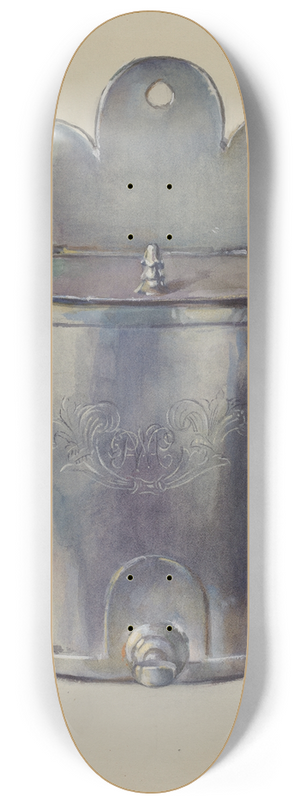 John Dixon - Pewter Ewer 8.25 inch art skate deck