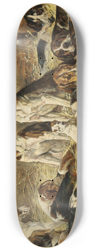 John Emms - Hounds At Rest 8.25 inch art skate deck