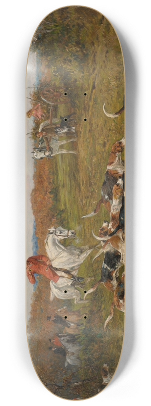 John Emms - The hunt in full cry 8.25 inch art skate deck