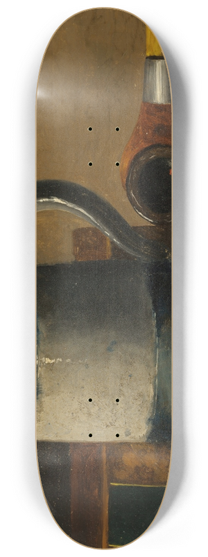 John Frederick Peto - Still Life with Mug and Pipe 8.25 inch art skate deck