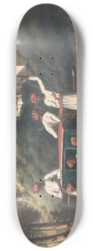 John Gantz - Palankeen Bearers 8.25 inch art skate deck