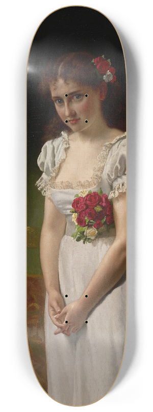 John George Brown - Meditation 8.25 inch art skate deck