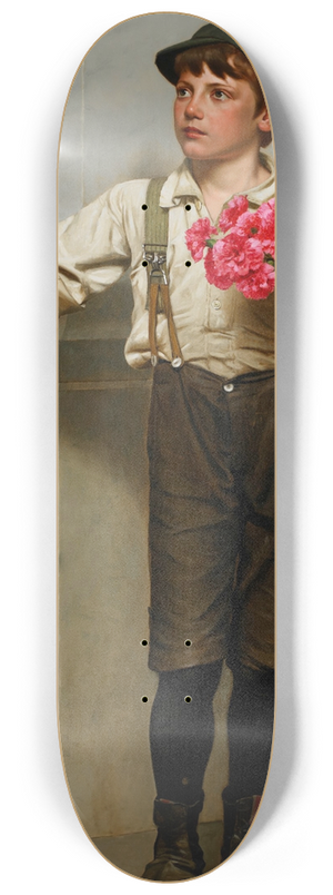 John George Brown - Three For Five 8.25 inch art skate deck