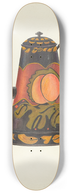 John Hall - Toleware Coffee Pot 8.25 inch art skate deck