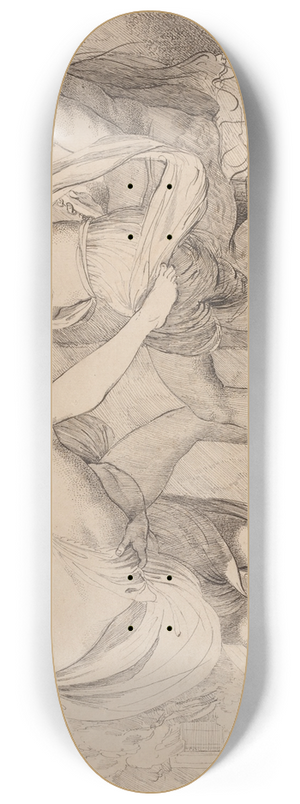 John Hamilton Mortimer - Bacchanal 8.25 inch art skate deck