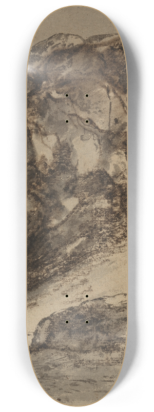 John Hoppner - Study of a Massive Rock 8.25 inch art skate deck