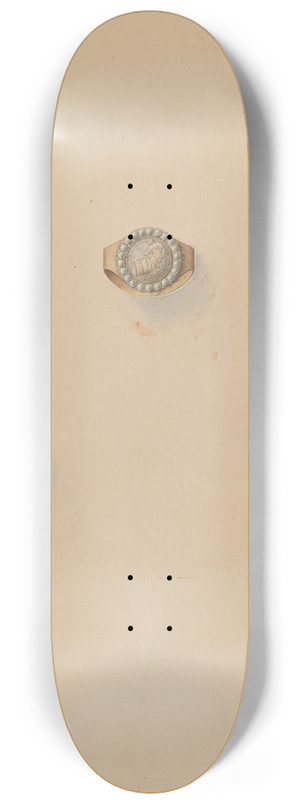 John H. Tercuzzi - Mourning Ring 8.25 inch art skate deck