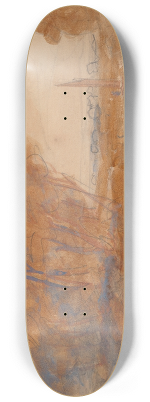 John Joseph Cotman - A Distant View of Norwich 8.25 inch art skate deck
