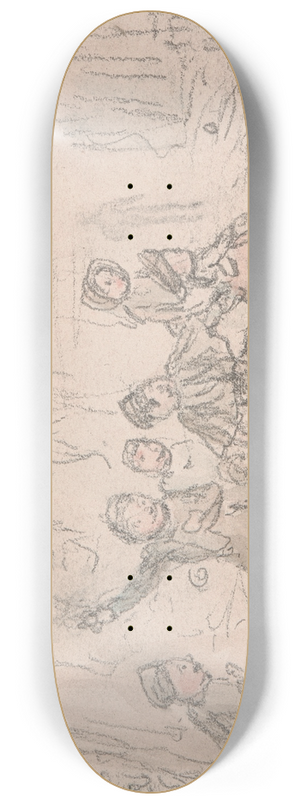 John Leech - Snowballing 8.25 inch art skate deck