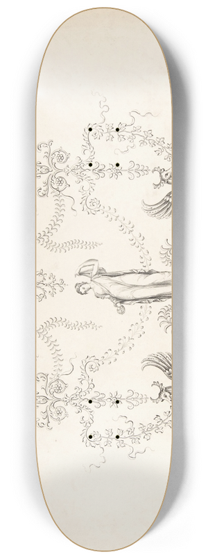 J. Hulme - Design for Panel Decoration 8.25 inch art skate deck J. Hulme - Design for Panel Decoration 8.25 inch art skate deck