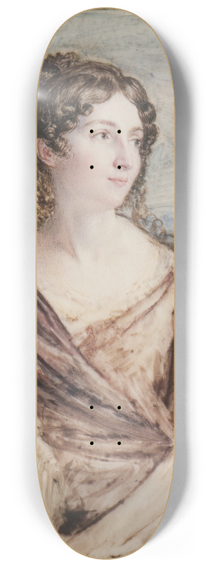 John Linell - Unknown woman 8.25 inch art skate deck