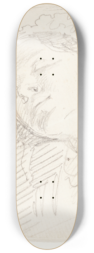 John Linnell - A Woman Resting 8.25 inch art skate deck