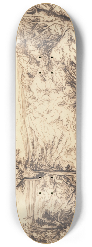 John Linnell - Woodcutters in a Forest 8.25 inch art skate deck