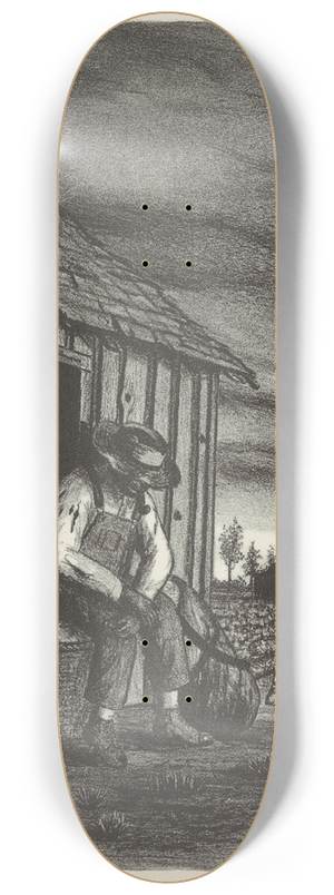 John MacWhirter - Sharecropper with Dog 8.25 inch art skate deck