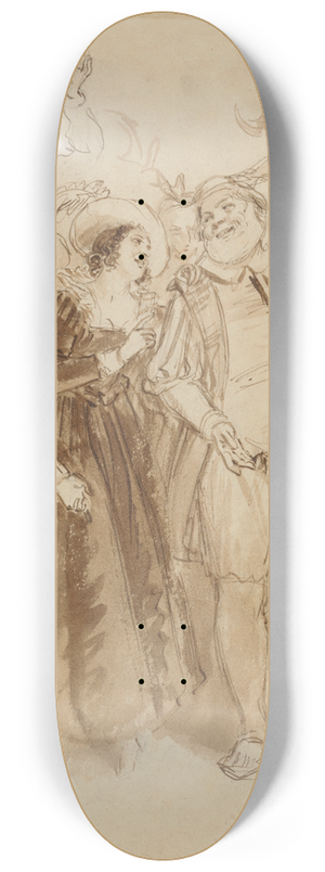 John Massey Wright - Falstaff Disguised as Herne 8.25 inch art skate deck