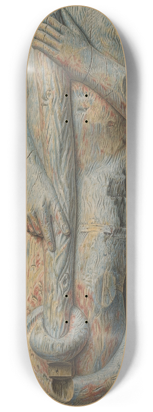 John Matulis - Circus Wagon Monkey 8.25 inch art skate deck