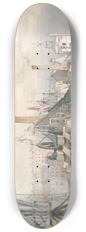 John Monro - Ramsgate Harbour, Kent 8.25 inch art skate deck