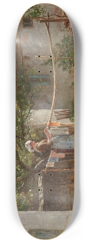 John Ottis Adams - Wash Day, Bavaria 8.25 inch art skate deck