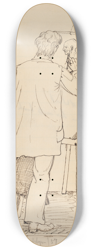 John Quincy Adams Ward - George Reynolds 8.25 inch art skate deck