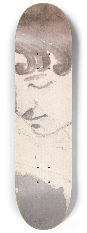 John Samuel Hayward - A Young Woman Looking Down 8.25 inch art skate deck