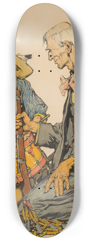 John Scott Williams - Men of War 8.25 inch art skate deck