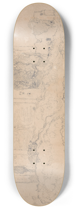 John Sell Cotman - Framlingham Castle, Suffolk 8.25 inch art skate deck