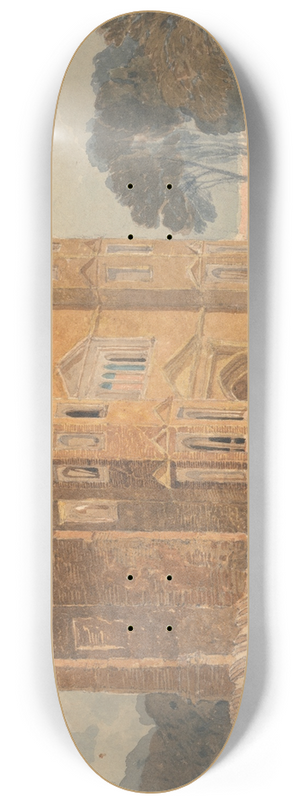John Sell Cotman - Gate-way, Saint Marys Wiggenhall, Norfolk 8.25 inch art skate deck