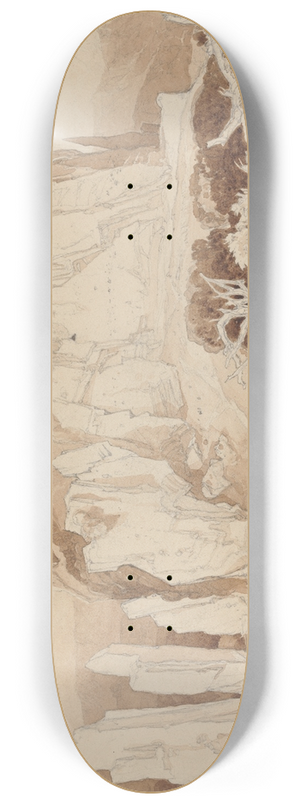 John Sell Cotman - Mortain, Normandy 8.25 inch art skate deck