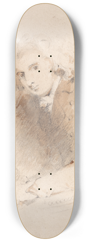 John Sell Cotman - Portrait of a Scholar 8.25 inch art skate deck