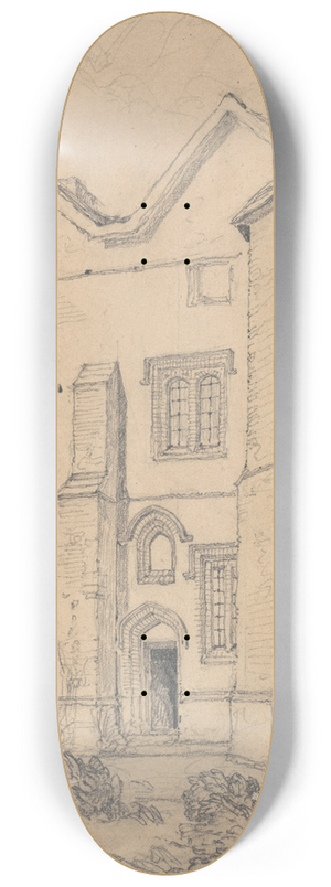 John Sell Cotman - Upwell Rectory, Norfolk 8.25 inch art skate deck