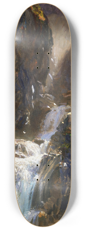 John Singer Sargent - A Waterfall 8.25 inch art skate deck