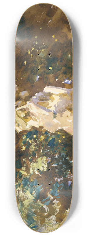 John Singer Sargent - Boboli Garden, Florence 8.25 inch art skate deck